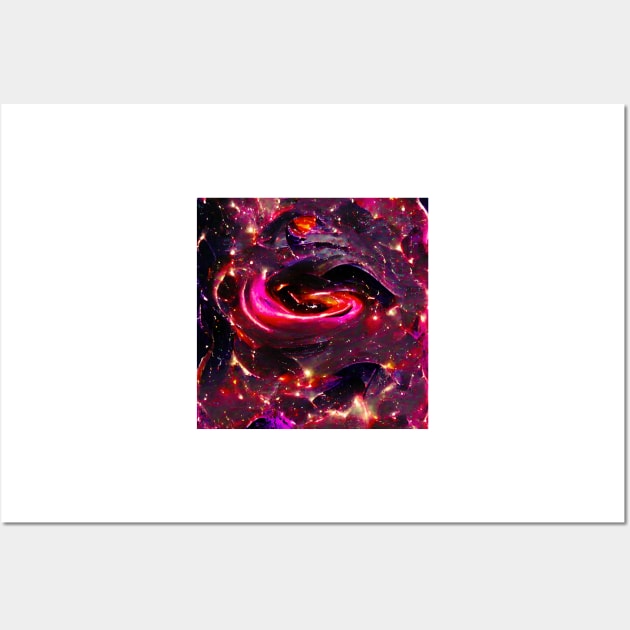 Neon Nebula Wall Art by Mihadom